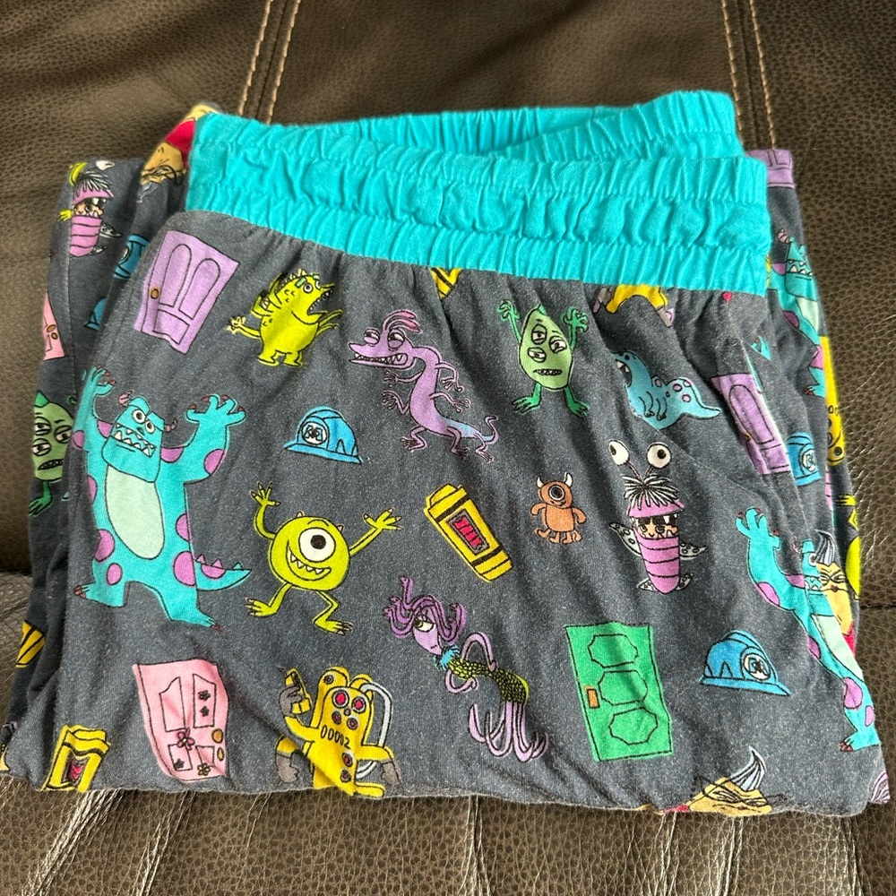 Disney Monsters Print Mens Pajama Bottoms